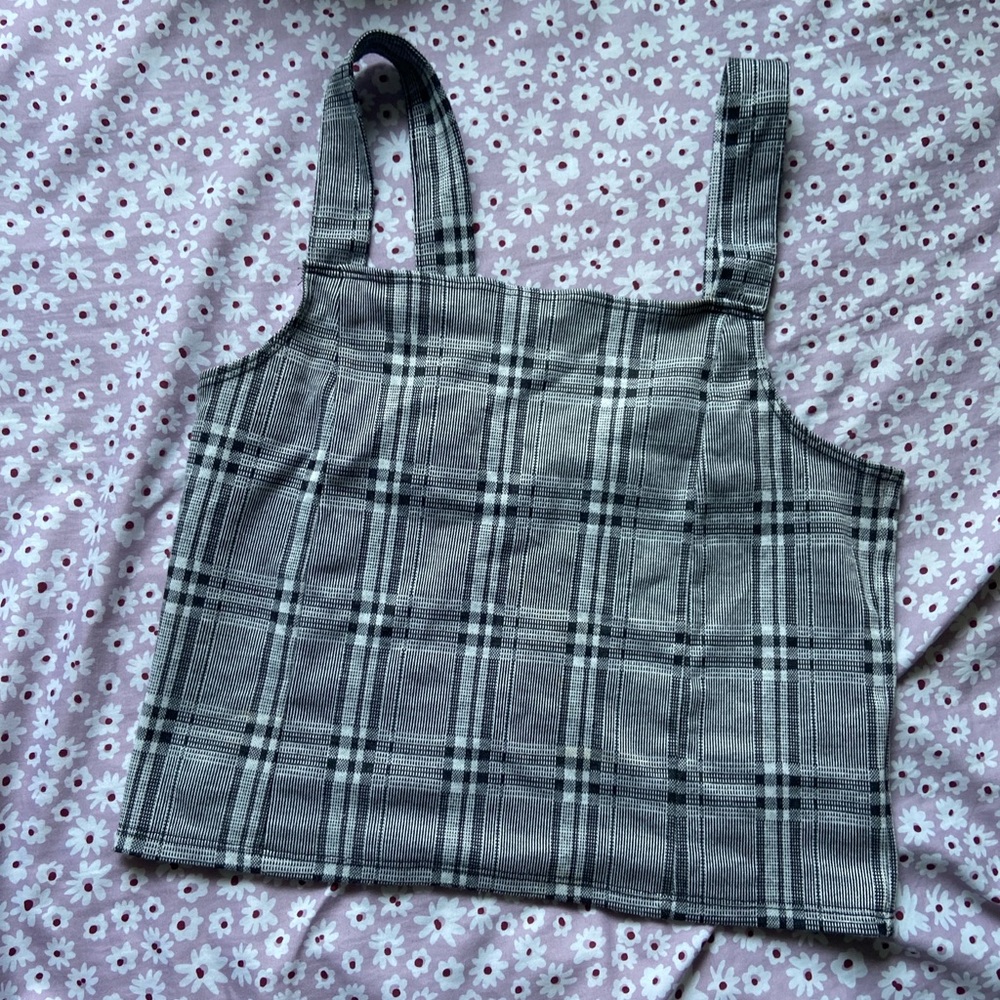 Plaid Tank Crop Top